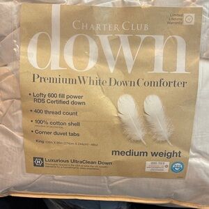 Charter Club medium Weight Down Comforter